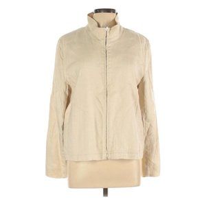 Ann Taylor Linen‎ Jacket Oatmeal Women L